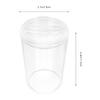 Bathroom 4 Piece Plastic Set with Covered Cup and Jar view 2
