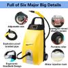 Multi-purpose High Temp Steam Continuous Cleaner, 40s Fast Heat-up With 6 Accessories, For Home/car/ac/range Hood/hotel, Heated Carpet Extractor For Appliances & Auto Detailing Yellow view 3