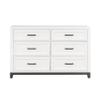 3-Pc Set Bedroom Twin Size White Platform Bed w Footboard Drawers Wooden Rustic Style Furniture view 4