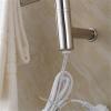 KUYBTU Heated Towel Heated Towel Rack, Wall Mounted and Airer 304 Stainless Steel Electric Heated Towel Rack with 180 Rotatable Bars for Bathroom-HardWire view 2