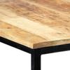 AMBERARD Dining Table Brown and Black,Industrial Style Dining Table with Solid Mango Wood Top and PowderCoated Iron Legs for Home, Kitchen or Room Use view 4