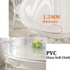 12 Inch Table Cover Protector,Round Clear Table Protector pad 1.5mm 23 36 50 60 72 in Transparent Round Tablecloth for Dining Room,Clear Chair Mat for Hard Floor(Transparent,Diameter 65") view 3