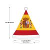 BLWSLC Spanish flag Children's Christmas hats printed party hats suitable for Christmas parties family gathering decorations view 3