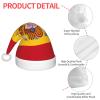 BLWSLC Spanish flag Children's Christmas hats printed party hats suitable for Christmas parties family gathering decorations view 4