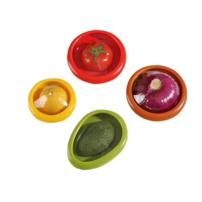 1pc/4pc Fruit And Vegetable Fresh-keeping Box, Food Storage Container Set, Portable, Stackable And Leak Proof, Keeping(4pc-1set)