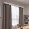 Adjustable Curtain Track System with Cover Pelmet, 16.4ft Curtain Rods for Living Room, Interior Curtain Box with 2 Slide Rails, Decorative Curtain Pole Kit (White) view 1
