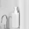 ASHATA Wall Mounted Hand, 380ml Shower Refillable Liquid Pump Dispenser and Organizer Leak Proof, for Bathroom Kitchen (White) view 2