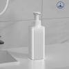 ASHATA Wall Mounted Hand, 380ml Shower Refillable Liquid Pump Dispenser and Organizer Leak Proof, for Bathroom Kitchen (White) view 3