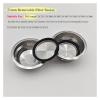 51mm Coffee Machine Accessories Removable Filter Basket Stainless Steel Filter Basket,Compatible For Delonghi, EC331/EC680/EC685/ECP31.21(1 cup basket) view 3