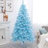 Blue Flocked Christmas Tree Living Room Decoration Tree PVC and Wire Artificial Christmas Trees for Parties, Evenings, Shopping Malls, Hotels, Schools, Homes(400cm/157.5") view 1