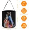 YHNNH Perfume Bottle Halloween Tote Treat Bags Trick Or Treat Cute Buckets Reusable Candy Bag 7.9"x8.3" for Halloween Party Favors Supplies Gifts Basket view 2