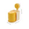 Angoily No Drill Toothbrush Holder Wall Mounted with Cup Self-draining Bathroom Organizer Rack Pet Material Toothbrush Cup and Toothpaste Holder Multifunctional Yellow Hair Care Tools view 2