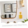 Angoily No Drill Toothbrush Holder Wall Mounted with Cup Self-draining Bathroom Organizer Rack Pet Material Toothbrush Cup and Toothpaste Holder Multifunctional Yellow Hair Care Tools view 3
