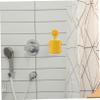 Angoily No Drill Toothbrush Holder Wall Mounted with Cup Self-draining Bathroom Organizer Rack Pet Material Toothbrush Cup and Toothpaste Holder Multifunctional Yellow Hair Care Tools view 4