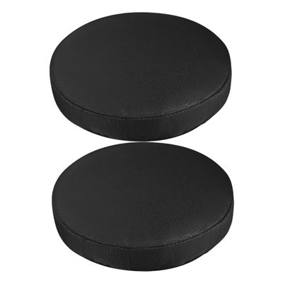 Cabilock 2pcs Black Elastic Round Stool Cover Stretchy Chair Protector Slipcover for Home Office Hotel Use Dustproof Scratch Resistant