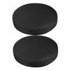 Cabilock 2pcs Black Elastic Round Stool Cover Stretchy Chair Protector Slipcover for Home Office Hotel Use Dustproof Scratch Resistant view 1