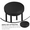 Cabilock 2pcs Black Elastic Round Stool Cover Stretchy Chair Protector Slipcover for Home Office Hotel Use Dustproof Scratch Resistant view 3