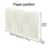 Retractable Paper Room Divider Honeycomb Partition Wall Expandable Privacy Screen for Home, Living Room, Office, Store, or Exhibition Use(White H86.6in,118.1in) view 2
