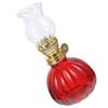Halloween Glass Kerosene Lamp for Indoor Use, Red Retro Tabletop view 1