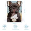 HEBVNJF Drawstring Storage Bag Travel Shoe Bag French Bulldog Dog Cute Sports Cinch Sack for Gym Beach Camp view 2