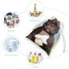 HEBVNJF Drawstring Storage Bag Travel Shoe Bag French Bulldog Dog Cute Sports Cinch Sack for Gym Beach Camp view 3