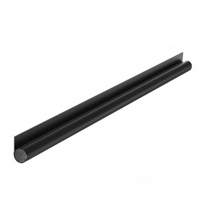 PISIWER Door Draft Stopper |Under Door Noise Stopper | Adjustable Door Strip | Weather Stripping Noise Blocker | Window Breeze Blocker(Black Unilateral)
