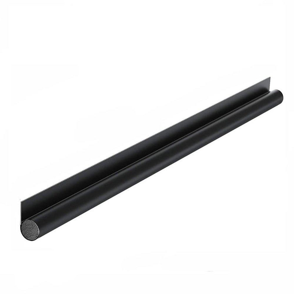 PISIWER Door Draft Stopper |Under Door Noise Stopper | Adjustable Door Strip | Weather Stripping Noise Blocker | Window Breeze Blocker(Black Unilateral)