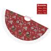 Fashion Christmas Tree Skirt Soft Tree Skirt Holiday Party Home Decoration Christmas Skeleton Funny Sugar Skull view 2