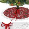 Fashion Christmas Tree Skirt Soft Tree Skirt Holiday Party Home Decoration Christmas Skeleton Funny Sugar Skull view 3