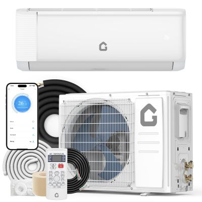 18,000 BTU Air Conditioner & Heater Pump, Covers Room Up to 1000 Sq. Ft, Enabled WIFI 21 SEER2 230 V Energy Efficient Ductless Air Conditioner, Mini Split AC & Heater Pump w/Inverter