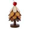 1set Wooden Christmas Tree Coaster Heat-Resistant Pad Set Multi-Functional Table Mats Home Kitchen Dining Holiday Decor(1set Apple) view 1