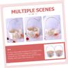 2pcs Satin Wedding Flower Basket for Petal Scattering view 2
