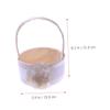2pcs Satin Wedding Flower Basket for Petal Scattering view 4