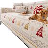Pet Couch Cover Dogs WashableNon-Slip Couch Protector Pet Friendly Dog Mat for Couches and SofasDecorative Couch Slipcover Easy to CleanChristmasExcluding Pillows view 1
