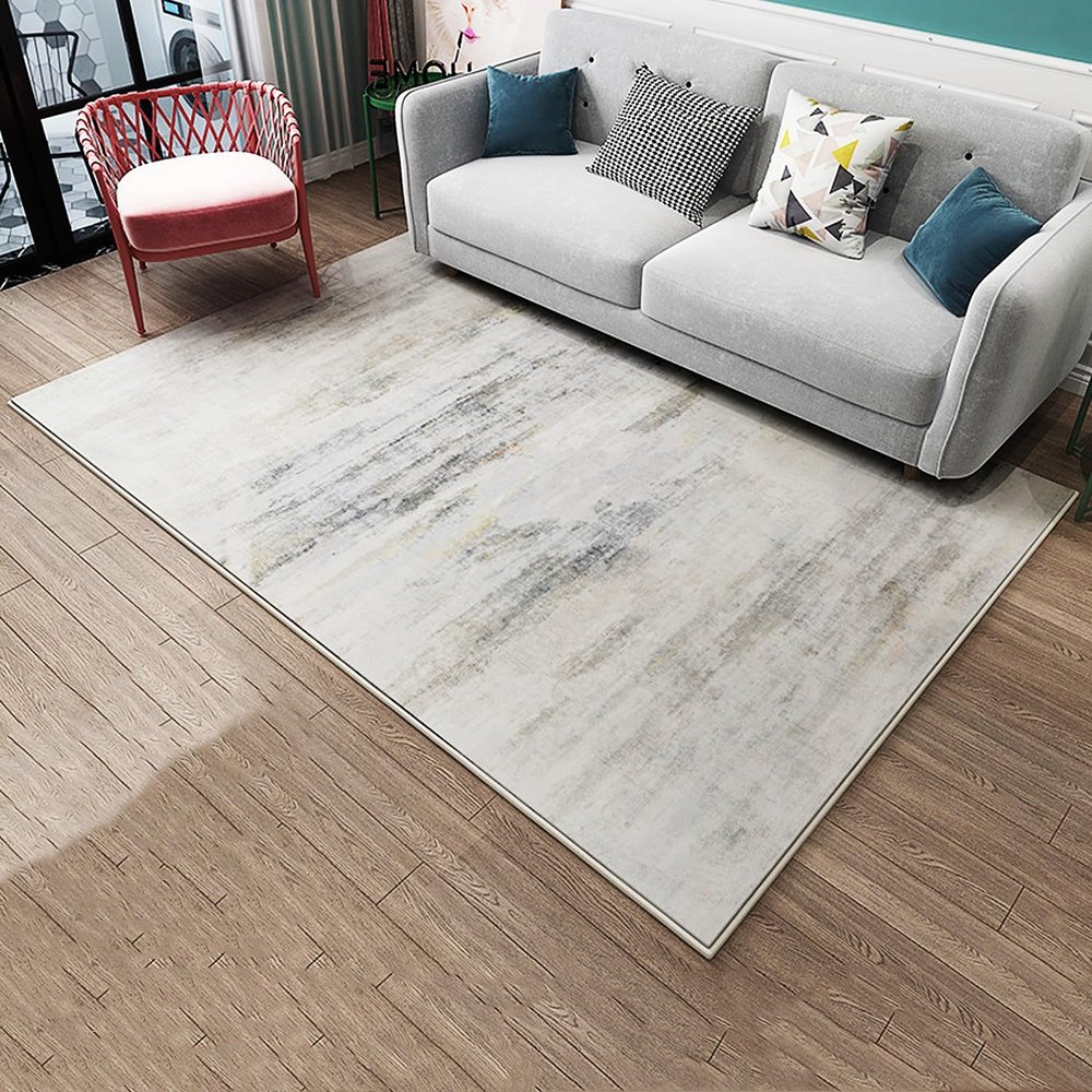 Heated Floor Mat for Foot, Carbon Crystal Heating Pad, Washable Electric Carpet Heated Rug, Electric Heated Foot Warmers for Office, Home(J,200x300cm)