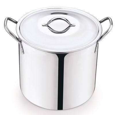 12 Quart Stainless Steel Stock Pot, Silver