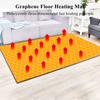 Heated Floor Mats Washable Electric Heated Area Rug Double Layer Electric Carpet, Electric Heating Pads Floor Heater, Under Desk for Foot Warmer(F,78.7x137.8in) view 2