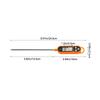BAEMEFLE Candy Thermometer Digital Instant Read for Meat Kitchen Cooking Food Oil Deep Fry BBQ Grill Smoker (1, 9.4in-orangev) view 2