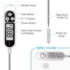 BAEMEFLE Candy Thermometer Digital Instant Read for Meat Kitchen Cooking Food Oil Deep Fry BBQ Grill Smoker (1, 9.4in-orangev) view 4