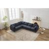 106" W Sectional L Shaped Sofa Couch Set for Living Room, Convertible Oversized 6-Seat Corner Sofa Sets with 2 Pillows, Modern Linen Sofas with Metal Legs for Living Room Apartment view 1