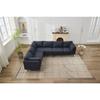 106" W Sectional L Shaped Sofa Couch Set for Living Room, Convertible Oversized 6-Seat Corner Sofa Sets with 2 Pillows, Modern Linen Sofas with Metal Legs for Living Room Apartment view 2