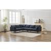 106" W Sectional L Shaped Sofa Couch Set for Living Room, Convertible Oversized 6-Seat Corner Sofa Sets with 2 Pillows, Modern Linen Sofas with Metal Legs for Living Room Apartment view 3