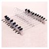 10pcs Dress Hanger Multi Functional Pants Rack Stainless Steel Trouser Clip Skirt Hangers Closet view 2