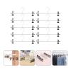 10pcs Dress Hanger Multi Functional Pants Rack Stainless Steel Trouser Clip Skirt Hangers Closet view 3