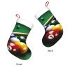 Billiards Christmas Stockings with Plush Cuff 18 Inches Large Party Favors Stockings Personalized Xmas Stocking Fireplace Hanging Stocking for Family Holiday Decorations view 4