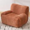 42" Cloud Single Sofa Couch Chair, Giant Bean Bag Chair with Wider Armrest, Comfy Deep Seat Chenille Boneless Couch Armchair for Living Room Bedroom Apartment, Dorms, No Assembly Needed (Orange) view 1