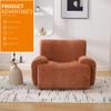 42" Cloud Single Sofa Couch Chair, Giant Bean Bag Chair with Wider Armrest, Comfy Deep Seat Chenille Boneless Couch Armchair for Living Room Bedroom Apartment, Dorms, No Assembly Needed (Orange) view 3