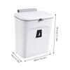 BESPORTBLE Wall Hanging Waste Bin with Lid Space-Saving Rubbish Storage Container for Kitchen Cabinet Door Panel Up to Thick Smooth Surface Household Trash Can view 2