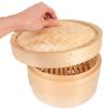 PRETYZOOM Traditional Handmade Steamer Basket with Lid for Steaming Dim Sum Dumplings Vegetables and Asian Food Reusable Cooking Basket view 4