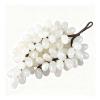 Handcrafted Onyx Grapes Bunch, Luxury Home Decor & Wedding Centerpiece, Artisan Gift for Harvest Celebrations, Natural Stone Display(White,Large) view 1